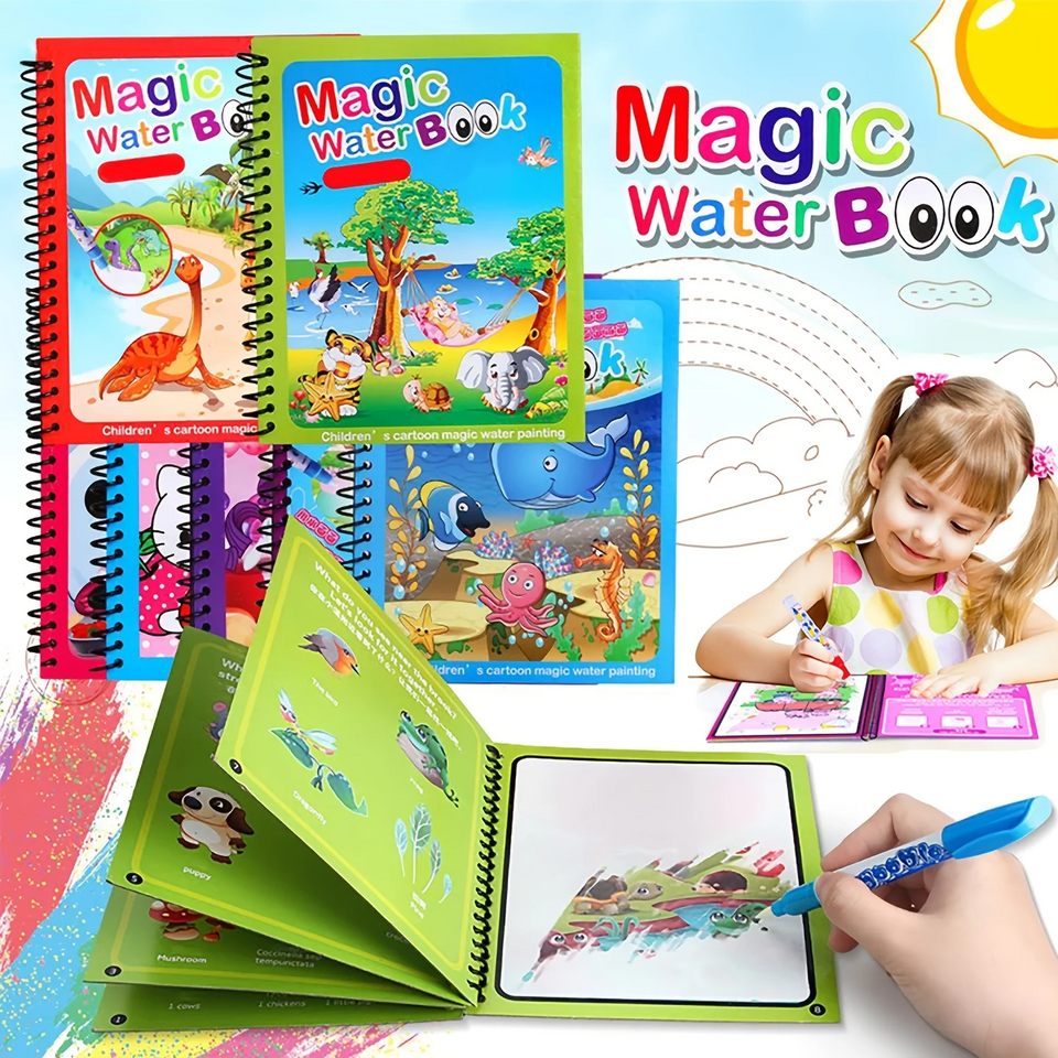 Ramdan Offer !! WATER MAGIC COLOURING BOOK + 4 MAGIC COPYWRITING BOOKS