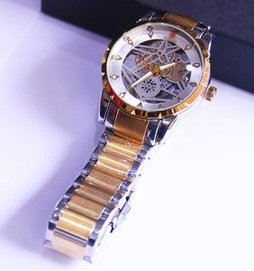 SKELETON TRANSPARENT ( TWO TONE WITH SILVER INNER)