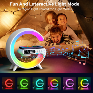 G Shape Multifunctional Wireless Charger , Speaker , RGB Night Light