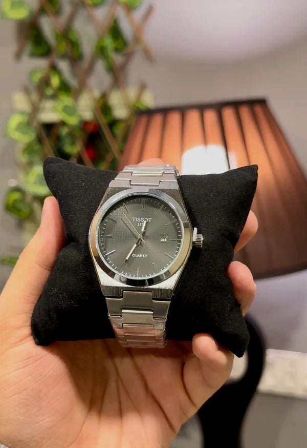 Tissott Premium Black and Silver