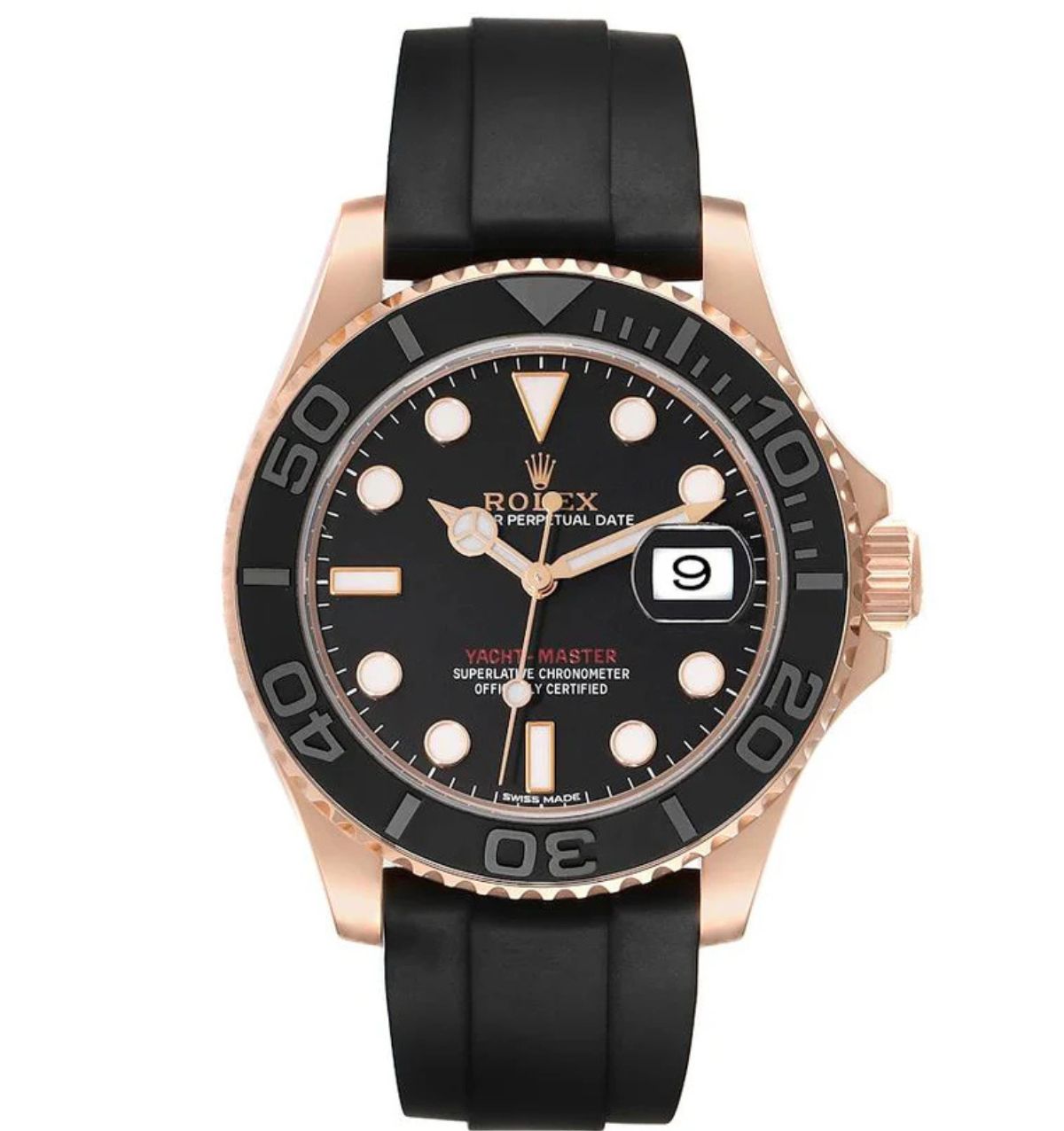 Rlx Yacht Master  Rose Gold ( Inner Black)