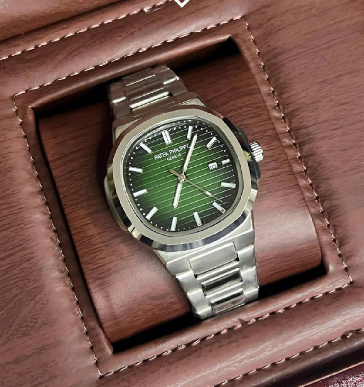 P.P Nautilus Silver Green