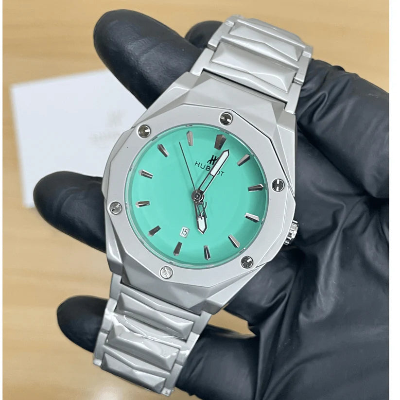 HUB Luxury Diamond Cut Chain - Tiffany Dial