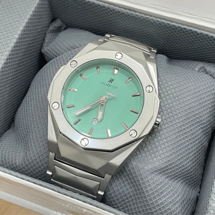HUB Luxury Diamond Cut Chain - Tiffany Dial
